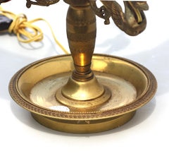 Empire Style Bronze Three-Light Bouillotte Lamp