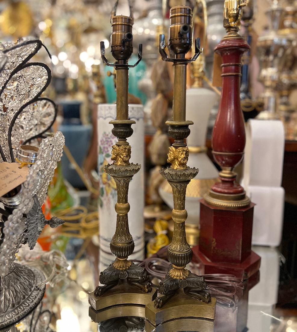 Lámparas Candelabro Estilo Imperio Bronce en venta