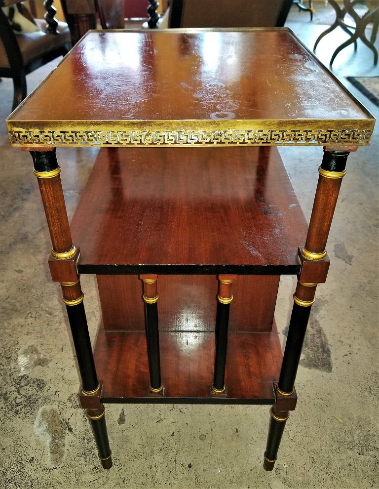 Empire Style Canterbury Side Table In Good Condition In Dallas, TX