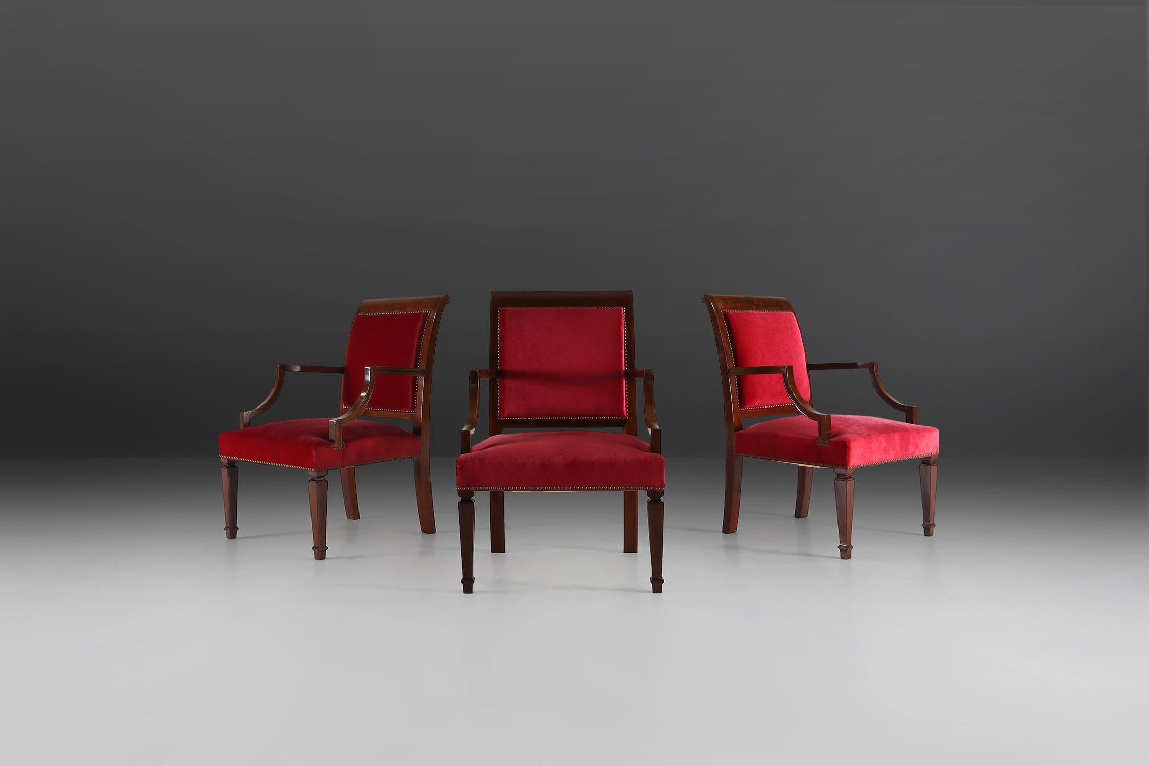 Stühle im Empire-Stil, 1950''s im Angebot 3