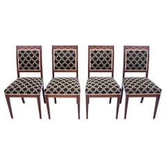 Empire Style Chairs Set, Northern Europe, circa 1880