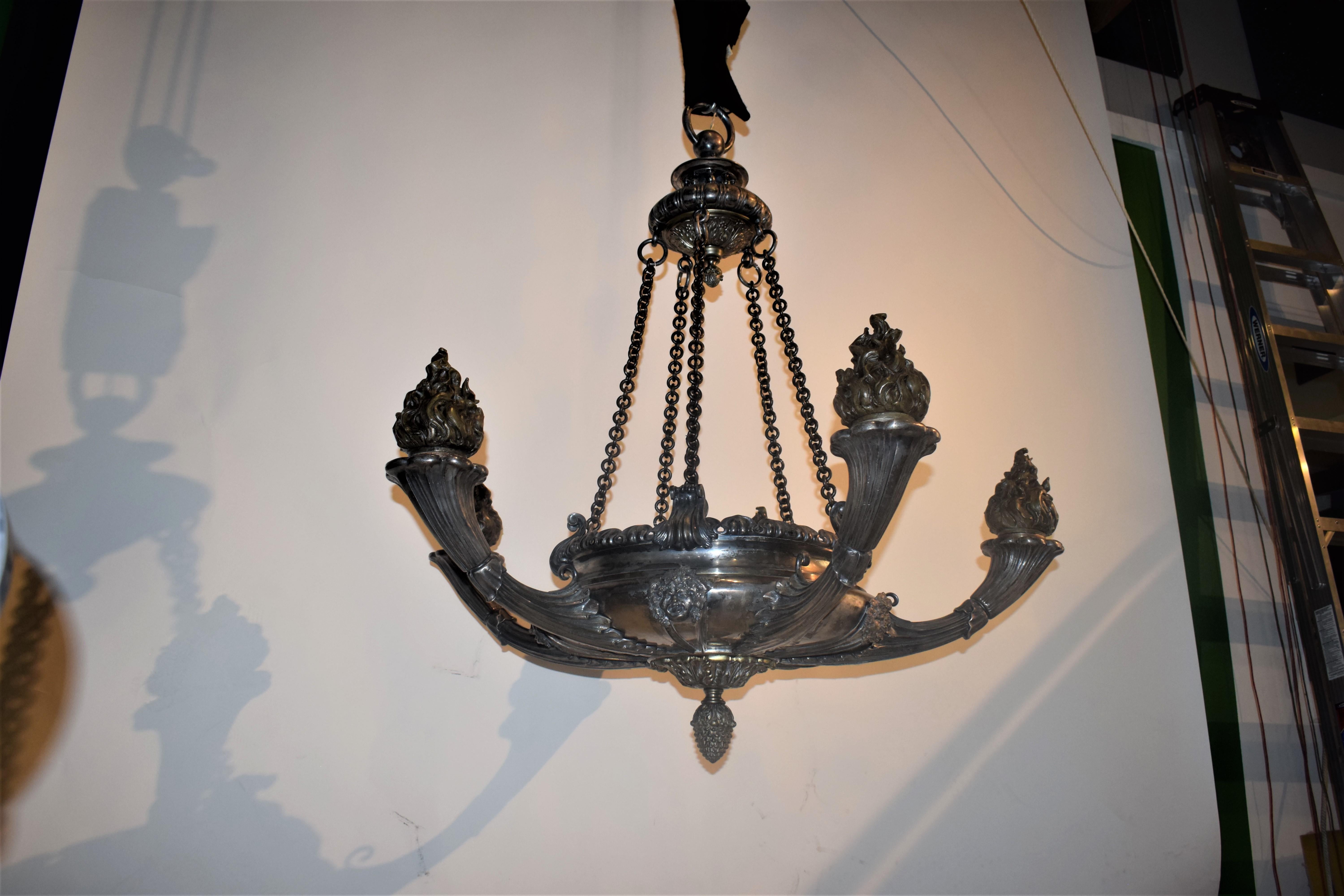Empire Style Chandelier.  For Sale 6