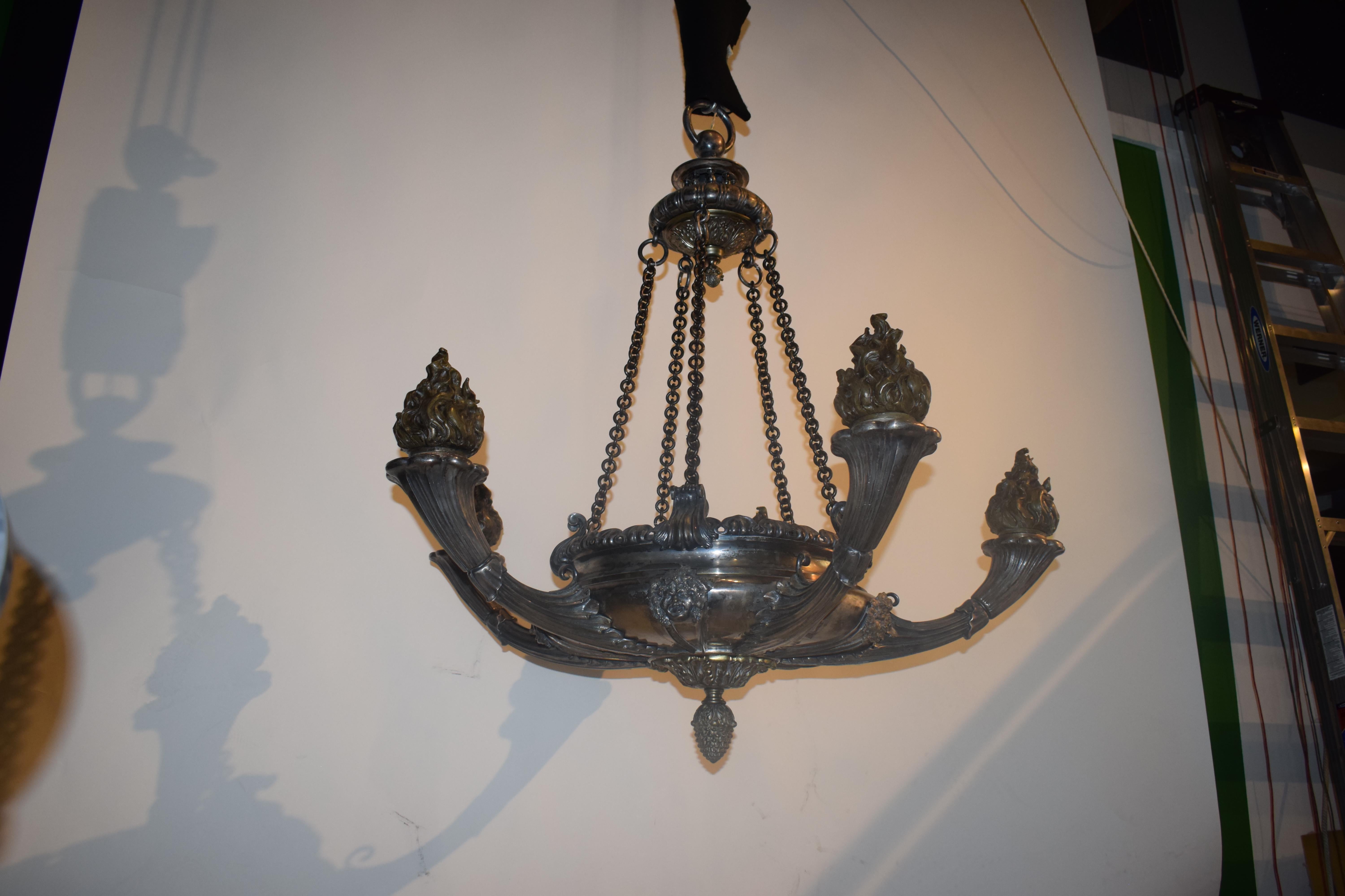Empire Style Chandelier.  For Sale 7