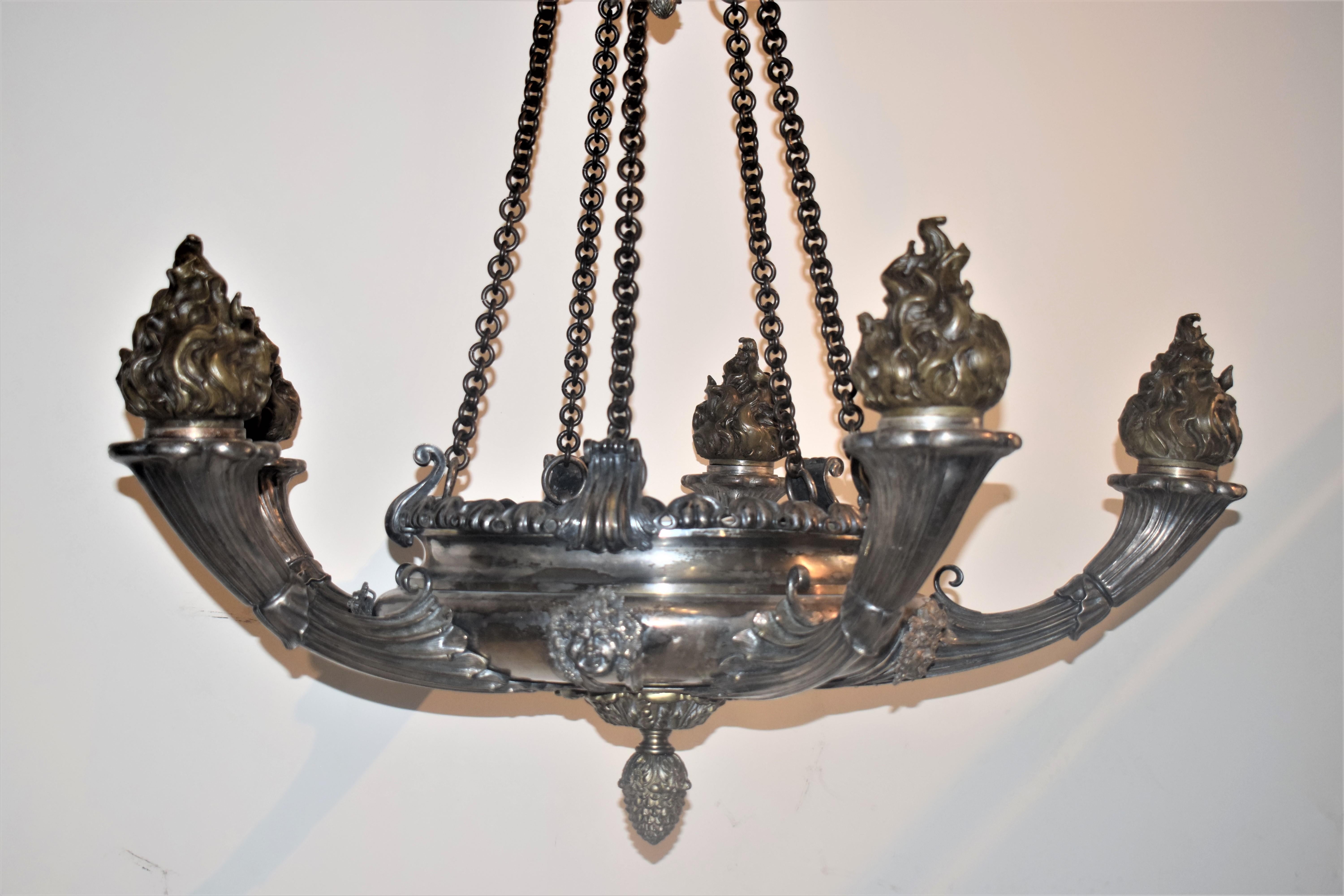 Empire Style Chandelier.  For Sale 10