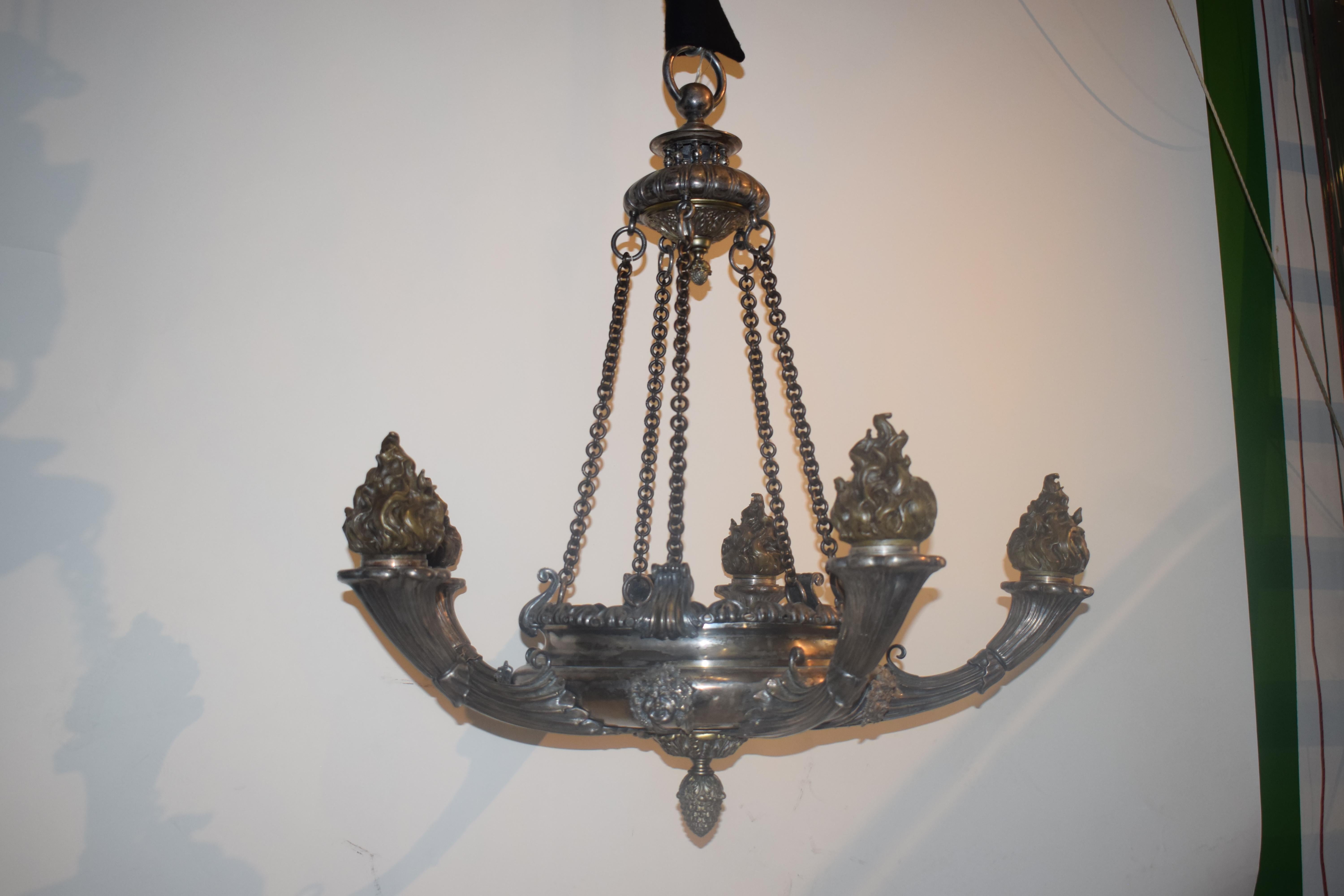 Empire Style Chandelier.  For Sale 12