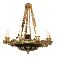 Vintage Pair of Empire Style Chandeliers, Sold Individually