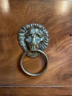 Empire Style Chest of Drawers with Lion's Head Drop Handles, 19th Century