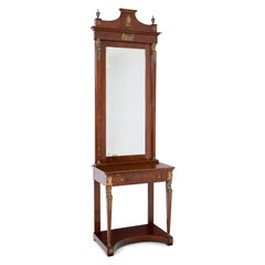Empire Style Console Mirror, Second Half of the 19th Century