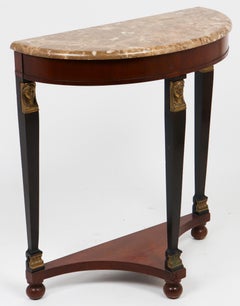 Empire Style Demilune Console Table