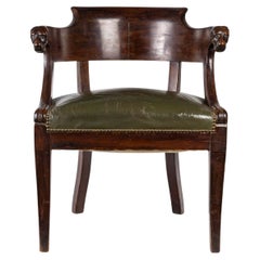 Sillón de escritorio estilo Imperio, Siglo XIX.