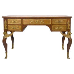 Empire Style Desk Rich Register of Gilded Bronze