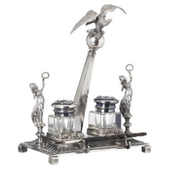 Empire style desktop inkwell