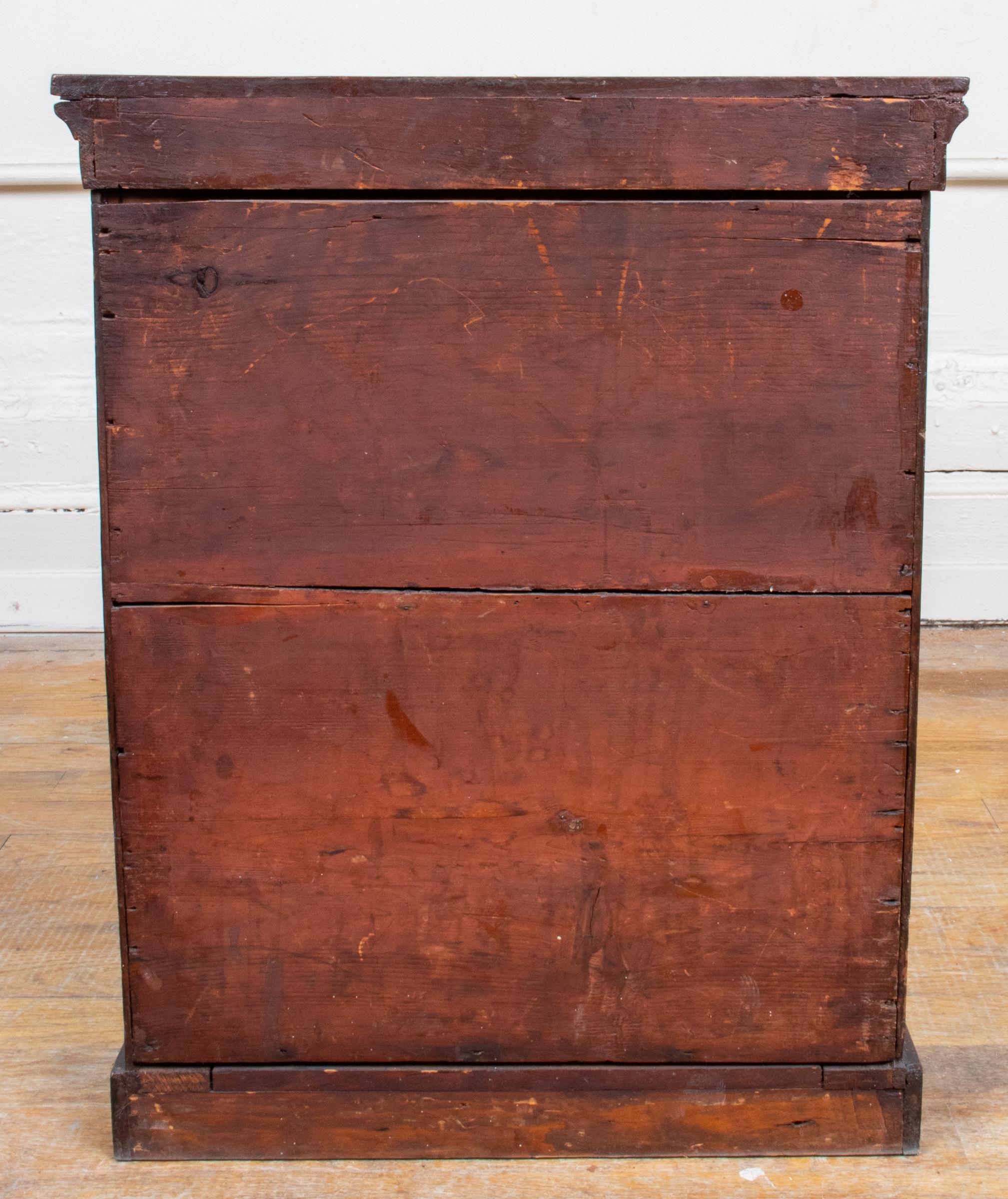 19th Century Empire Style Diminutive Flame Mahogany Chest of Drawers