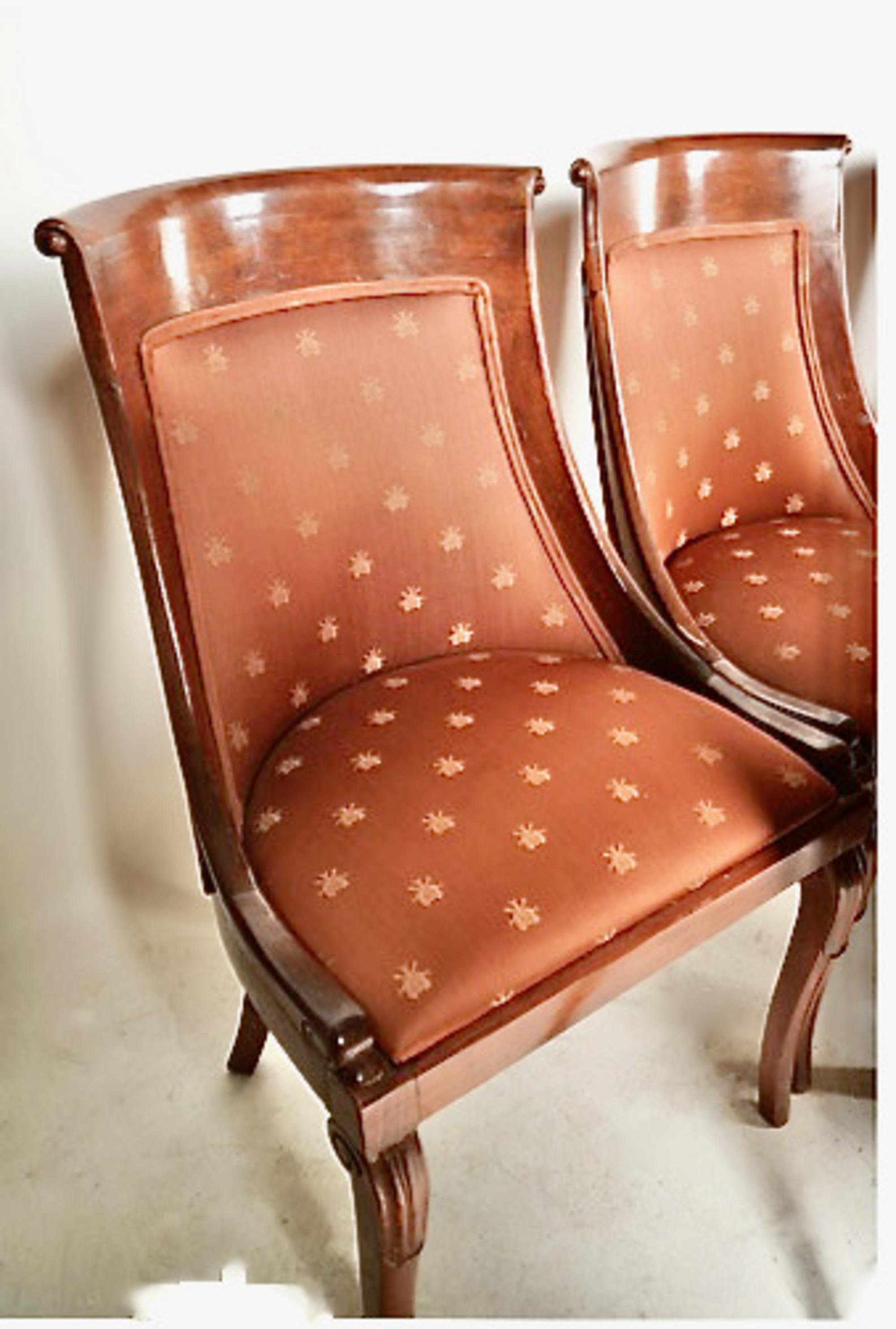 Empire-Style Dining Chairs, Set of 6 For Sale 2