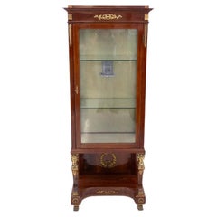 Antique Empire style display case, late 19th century, Southern Europe.