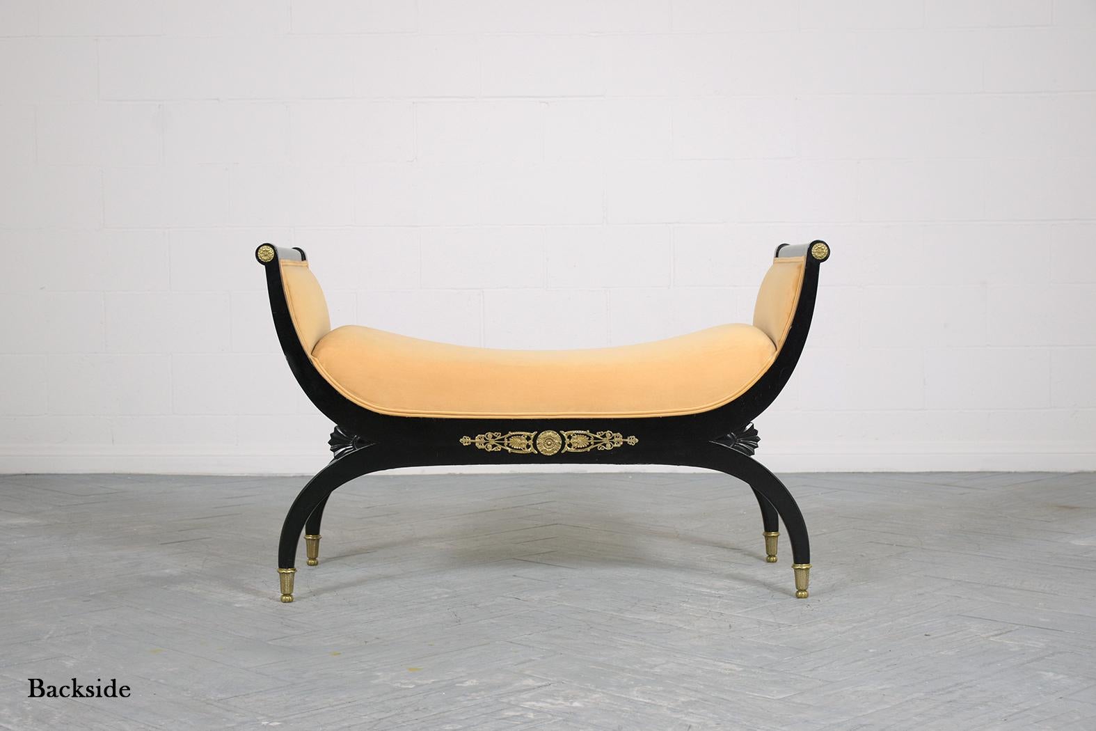 Empire Style Upholstered Bench 2