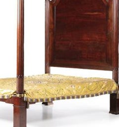 Empire-style four-poster bed - 19th century
