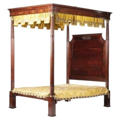 Empire-style four-poster bed - 19th century