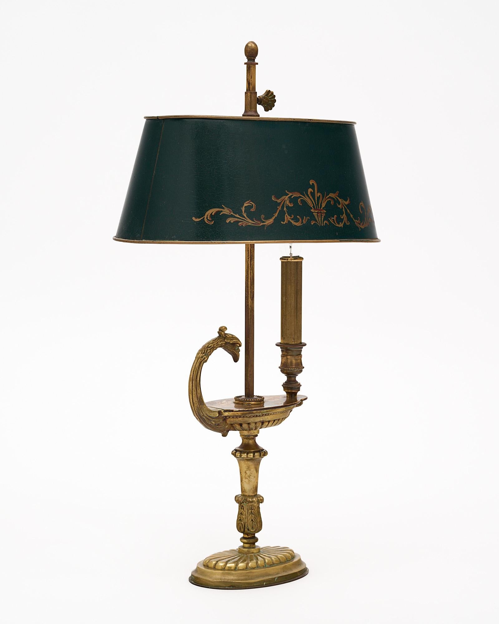 Empire Style French Antique Lamp In Good Condition For Sale In Austin, TX