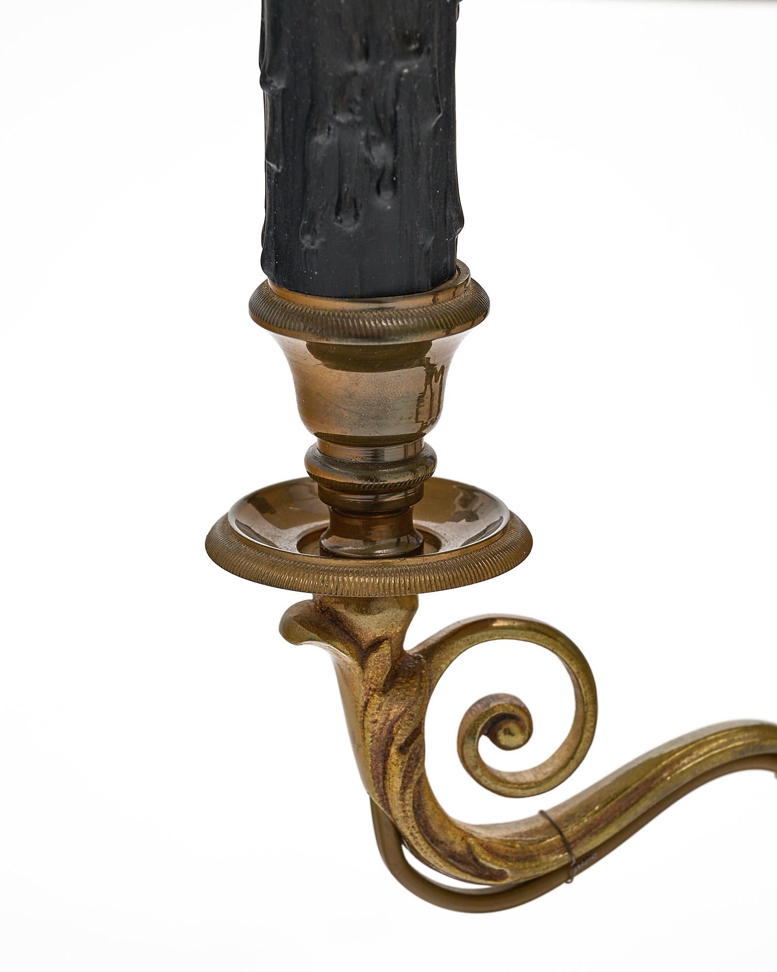 Bronze Empire Style French Bouillotte Lamp For Sale