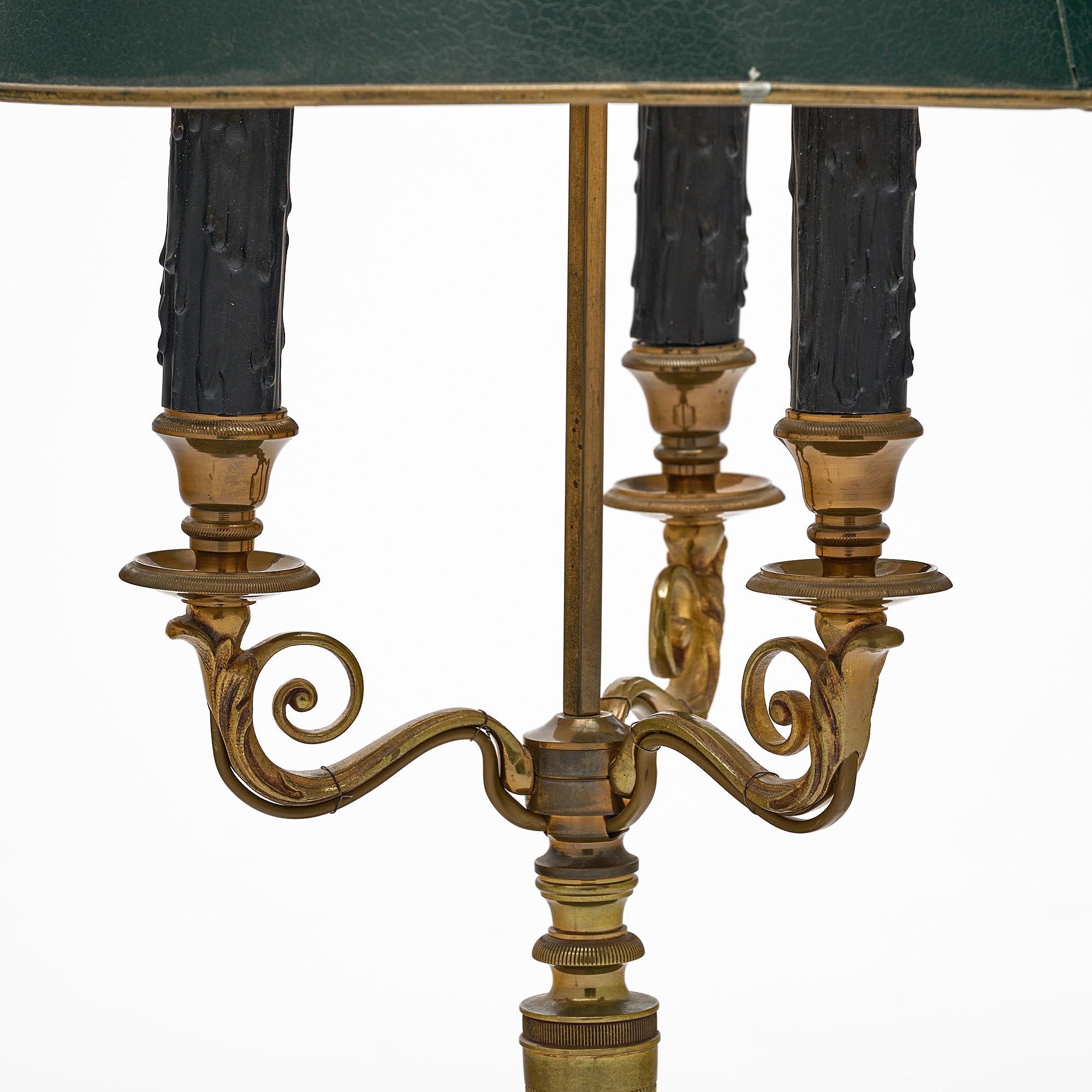 Bronze Lampe bouillotte française de style Empire en vente