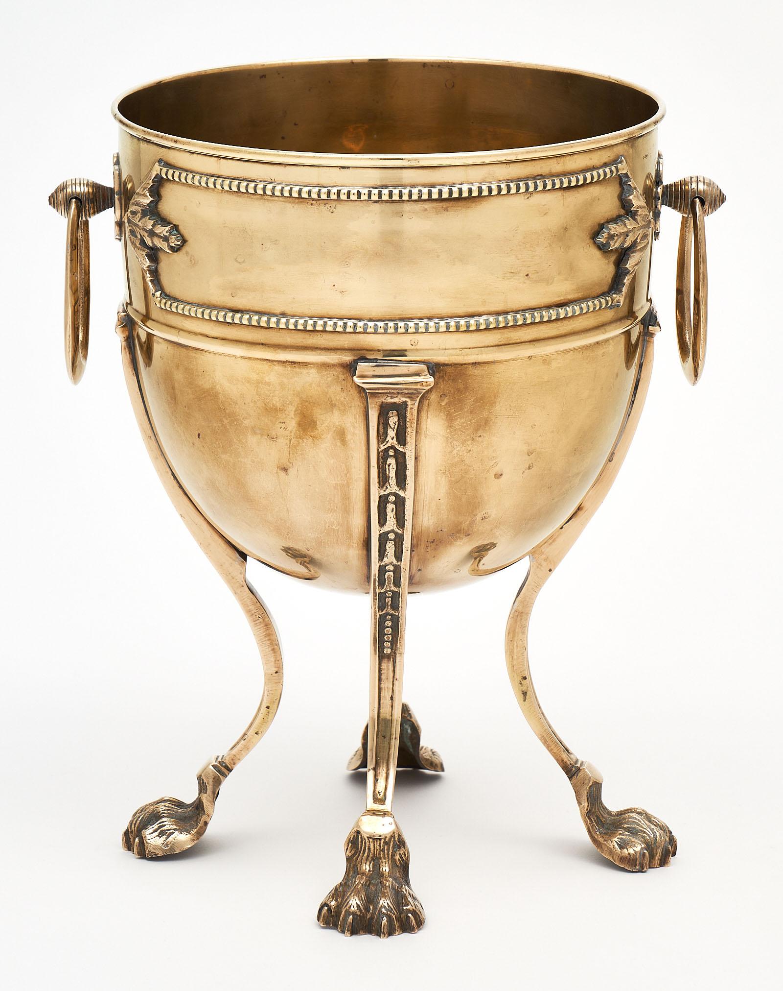 Mid-19th Century Empire Style French Brass Planters