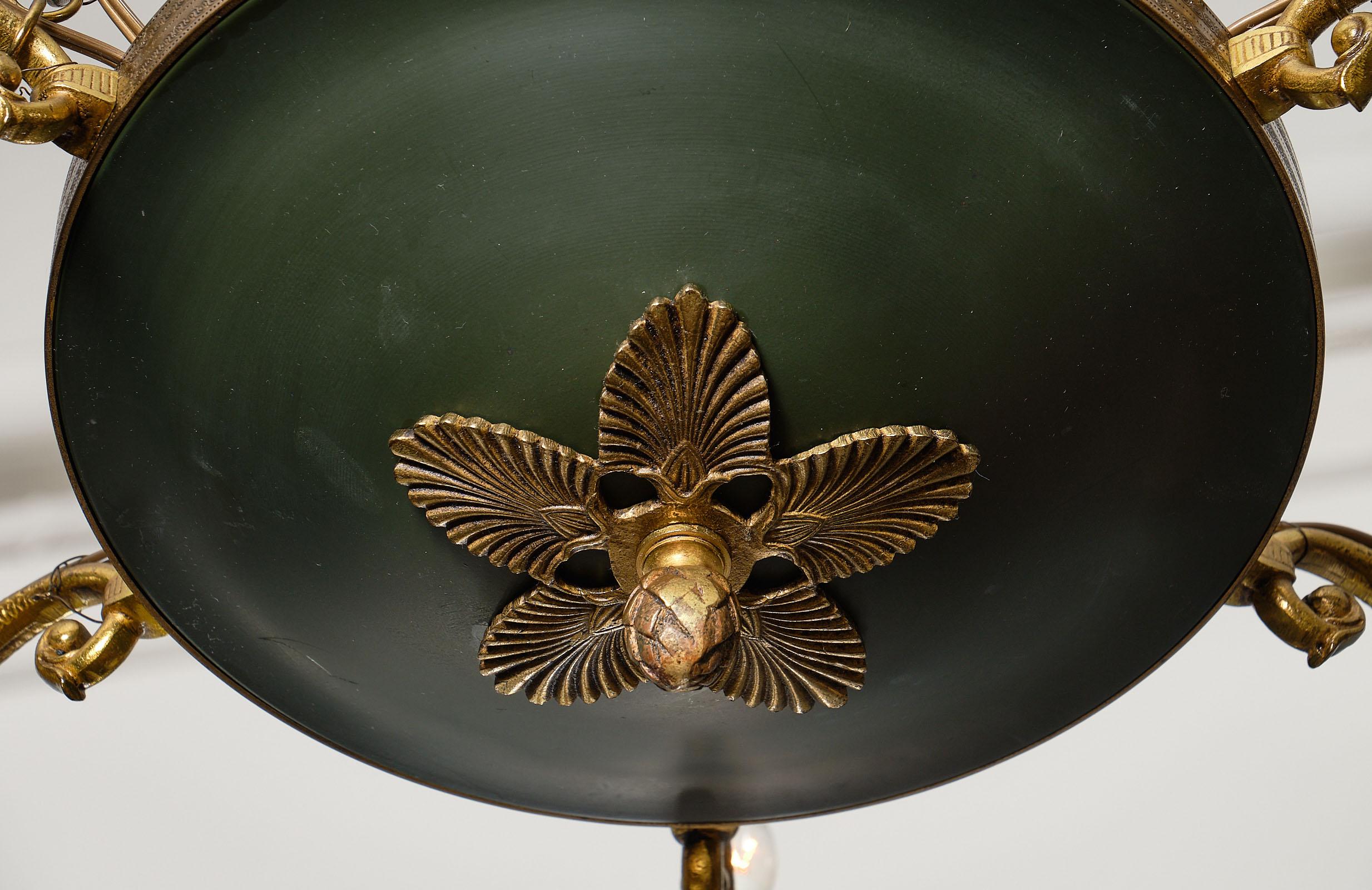 Empire Style French Bronze Chandelier 7