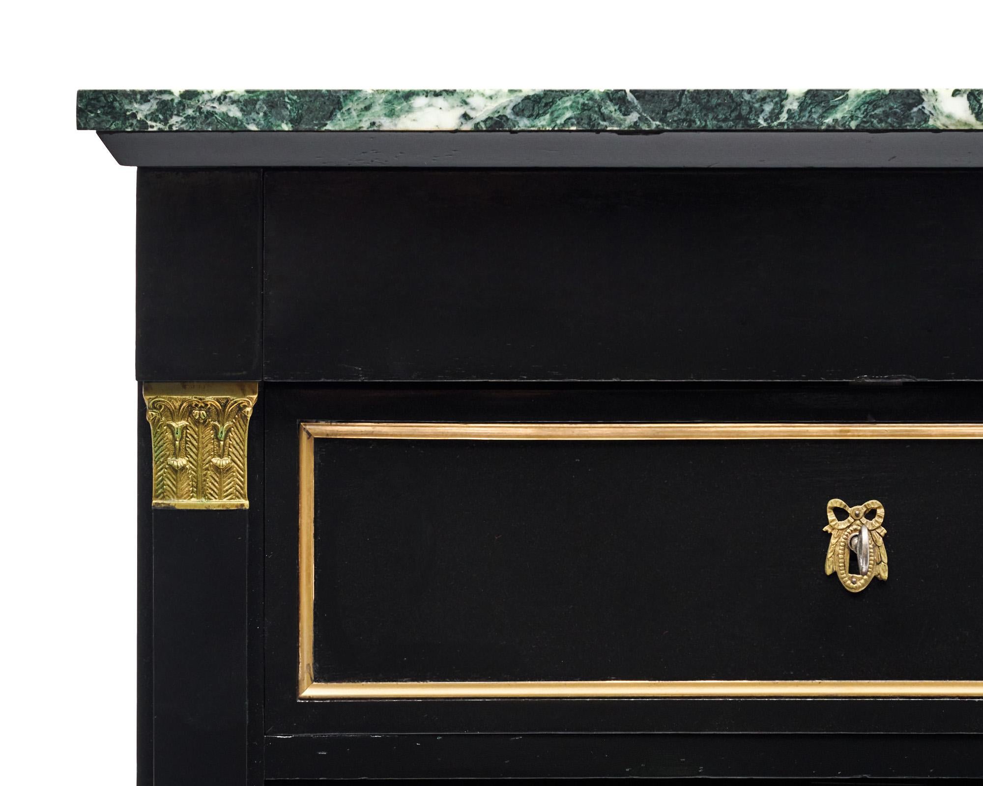Ebanizzato Chiffoniere francese in stile impero in vendita