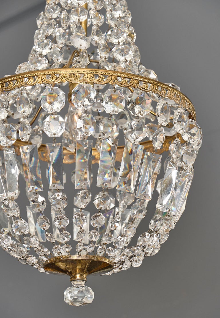 Empire Style French Crystal Chandelier at 1stDibs