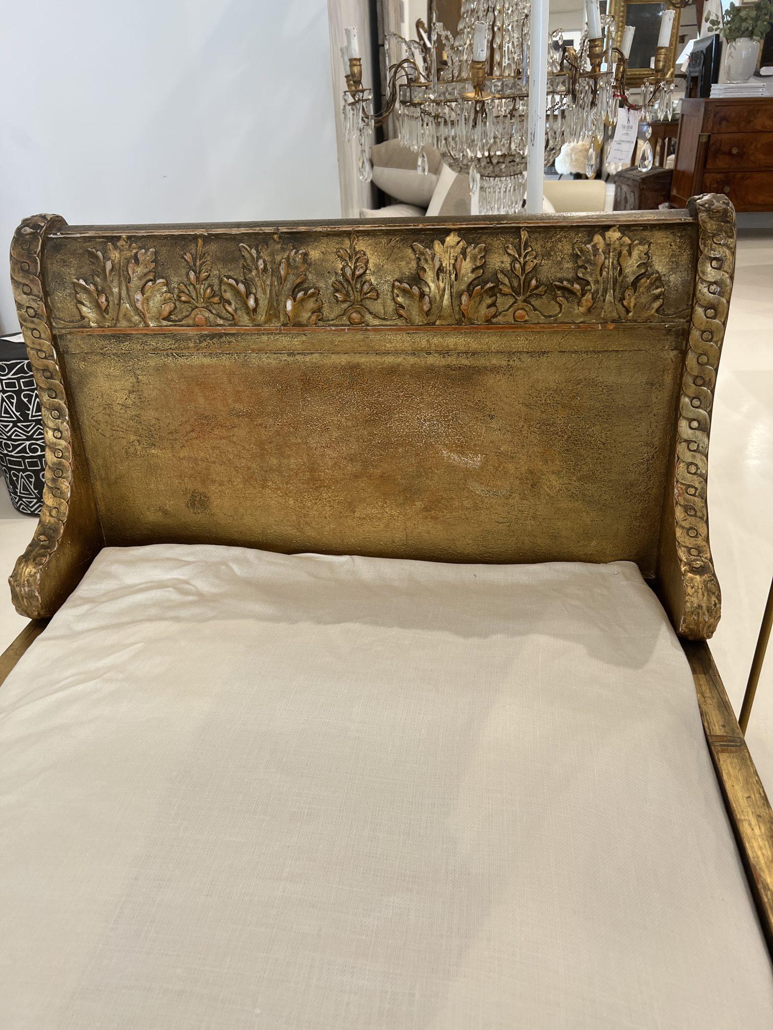 Empire Style Gilded Daybed, 19th Century 1