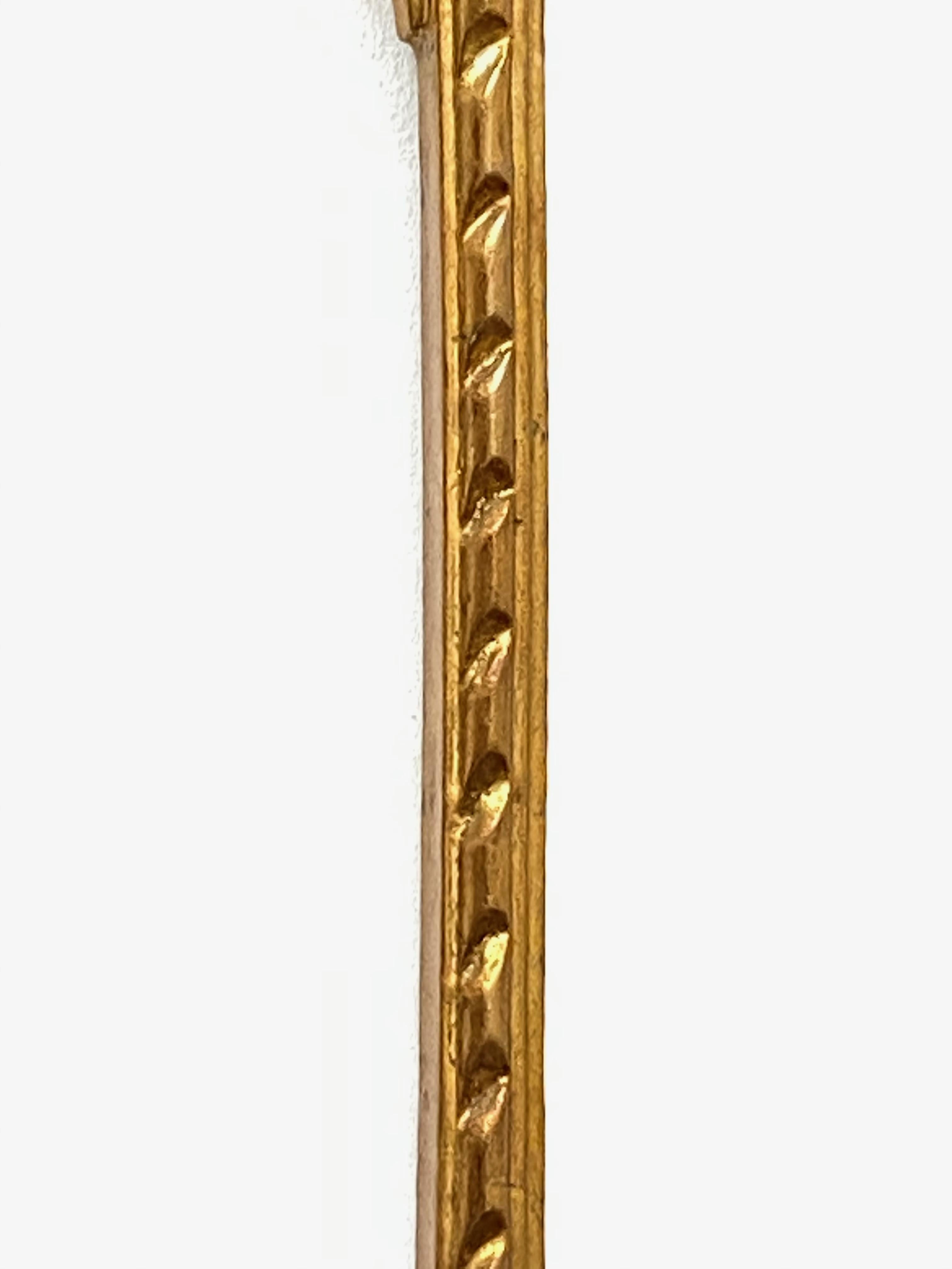 Empire Style Gilded Tole Toleware Mirror Vintage, Italy, 1950s 2