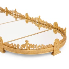 Empire Style Gilt Bronze and Mirror Surtout de Table Centrepiece