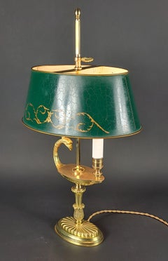 Empire Style Gilt Bronze Bouillotte Lamp