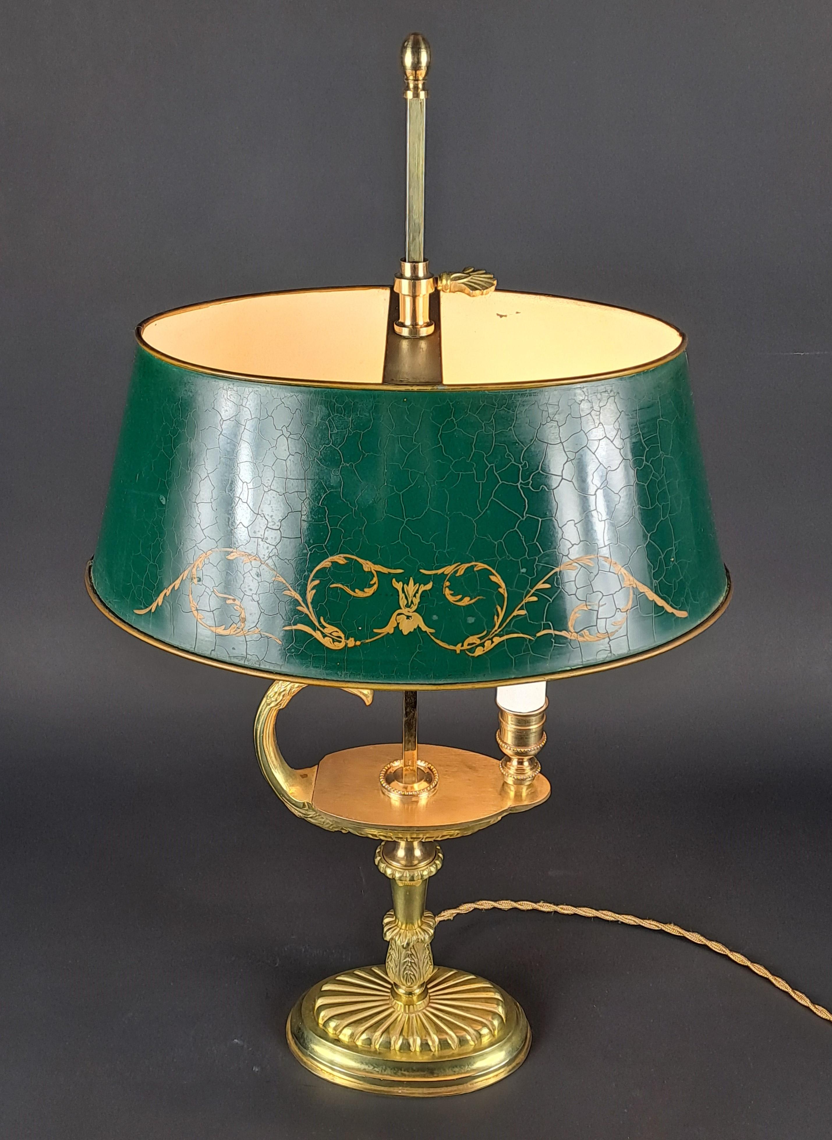 Empire Style Gilt Bronze Bouillotte Lamp 1