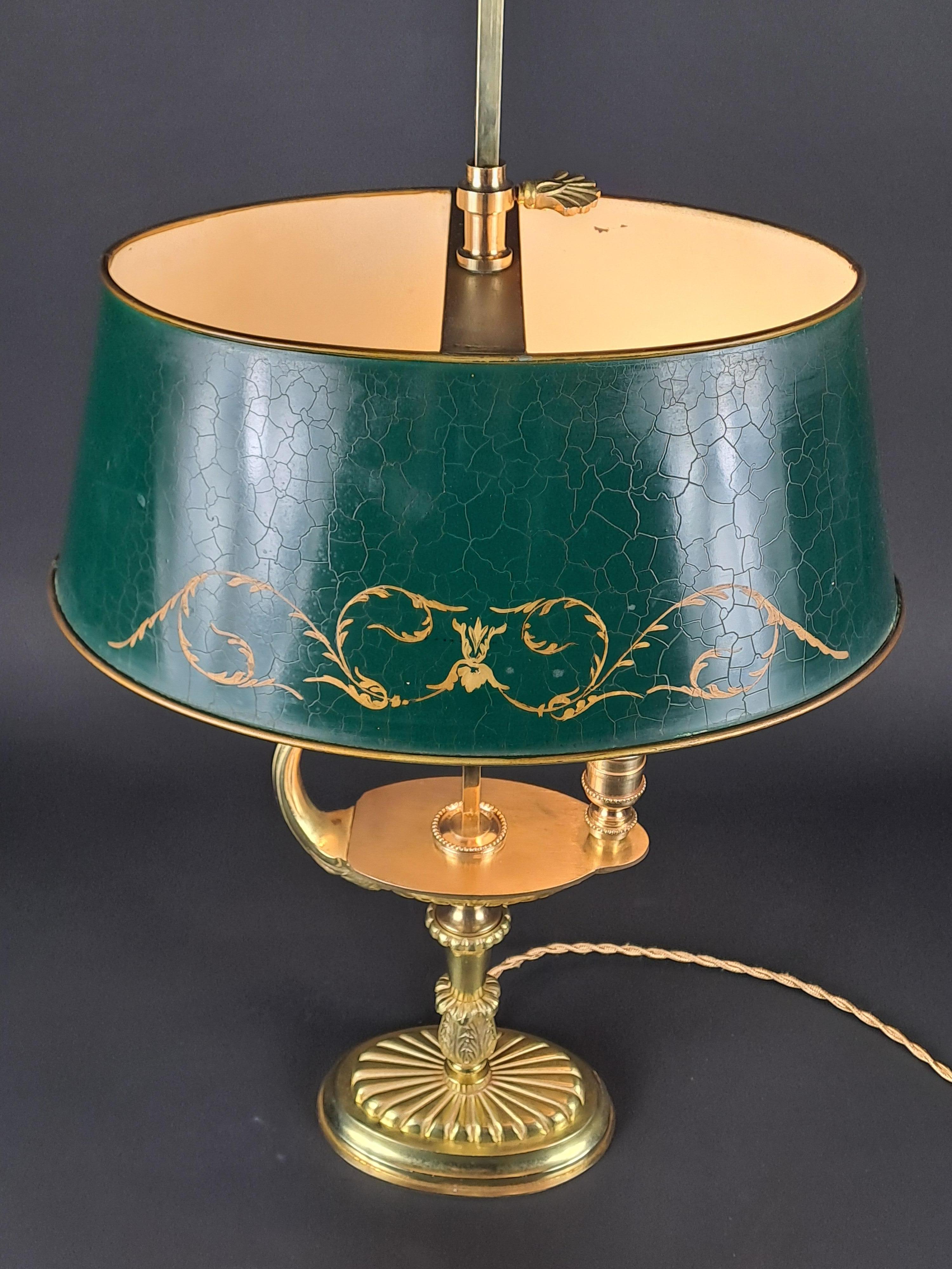 Empire Style Gilt Bronze Bouillotte Lamp 4
