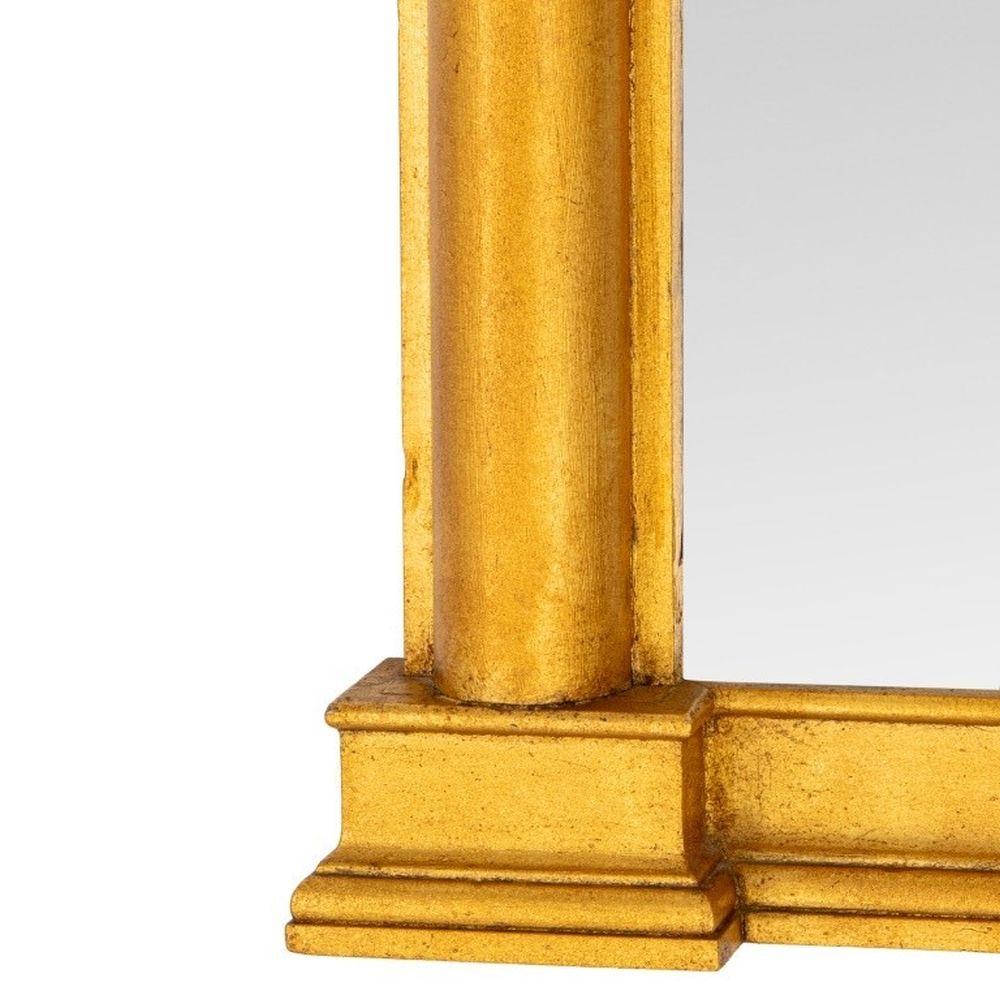 Espejo de Pared de Madera Dorada Estilo Imperio en Bueno estado para la venta en Astoria, NY