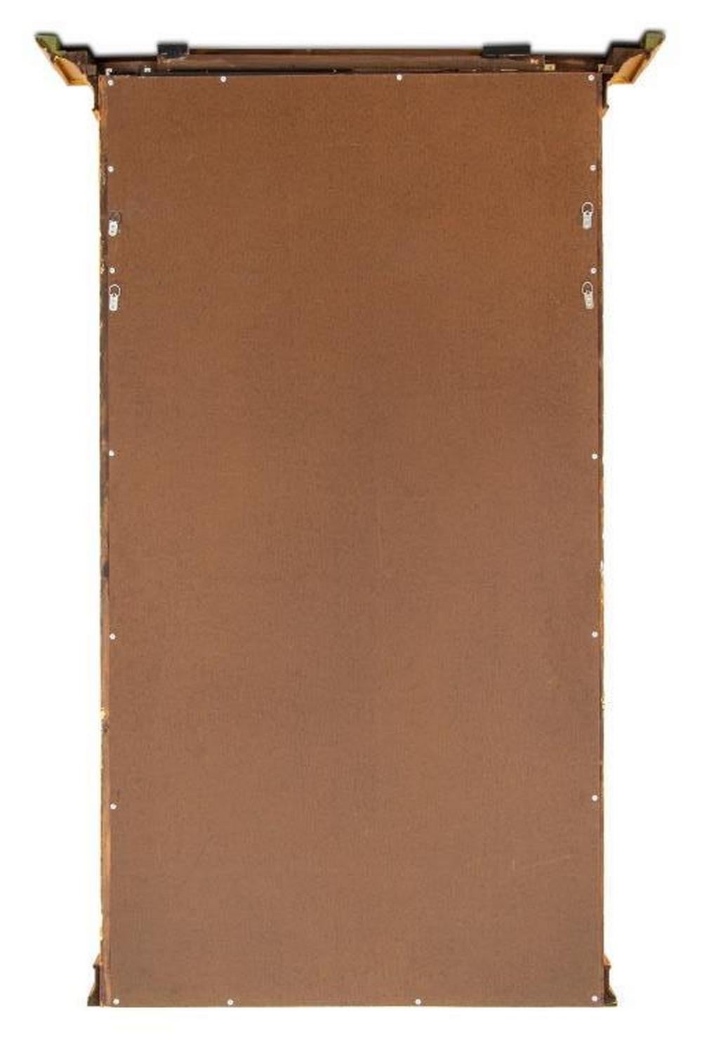 Dorato Specchio da parete in legno dorato in stile impero in vendita