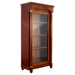 Empire Style Glass Door Cabinet with Marble Top