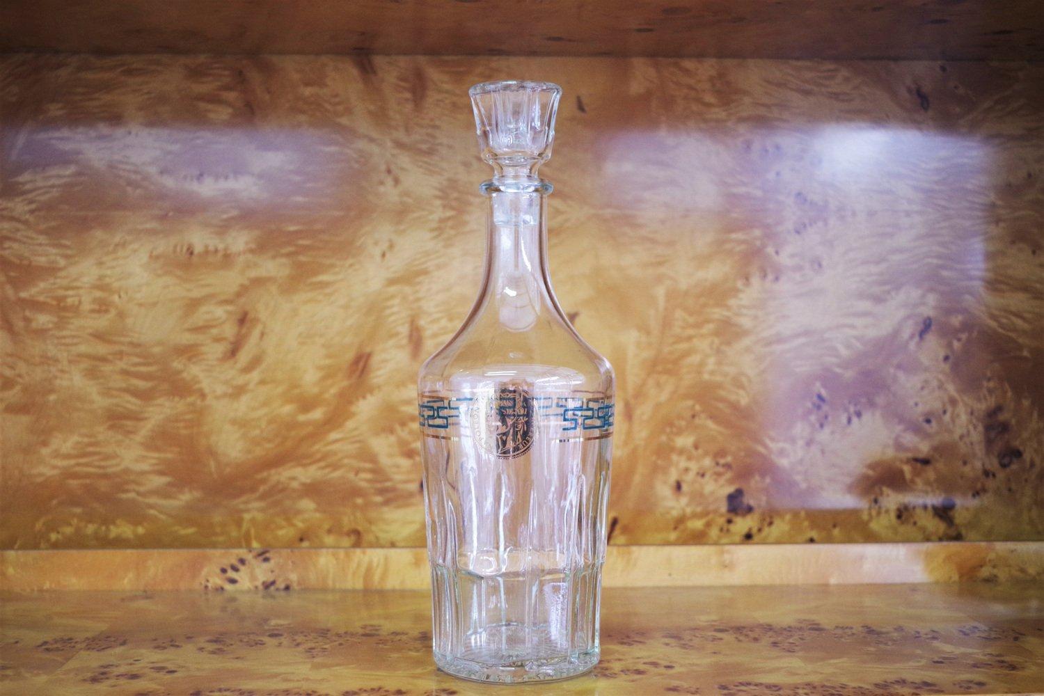 Bouteille de liqueur en verre de style Empire - 1970 Vintage Italian Barware en vente 4