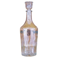 Empire-Style Glass Liquor Bottle - 1970s Vintage Italian Barware