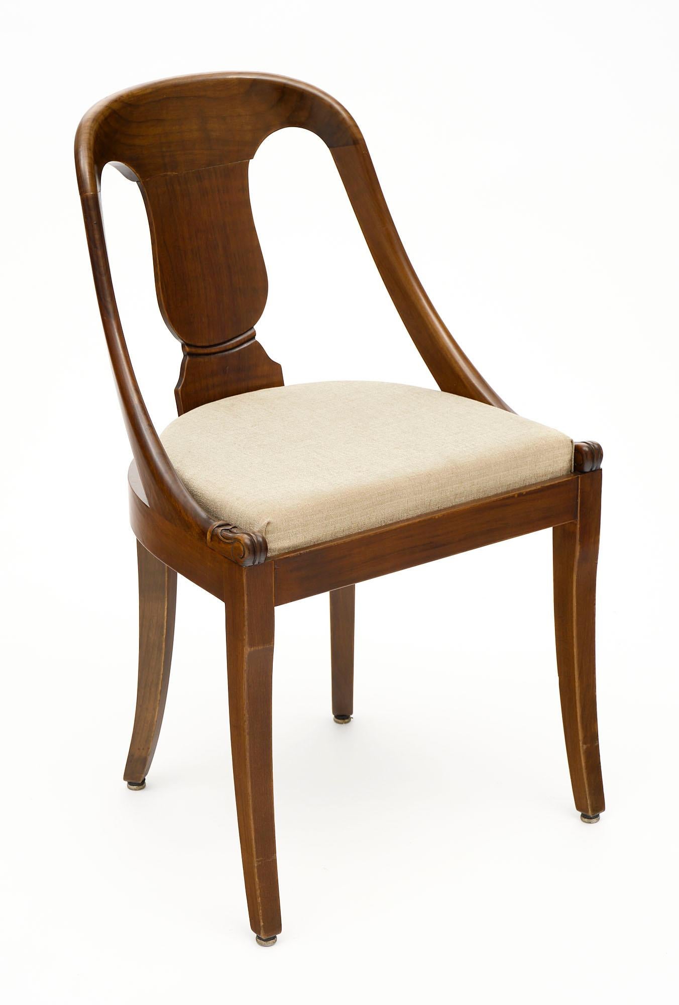 French Empire Style Gondola Dining Chairs