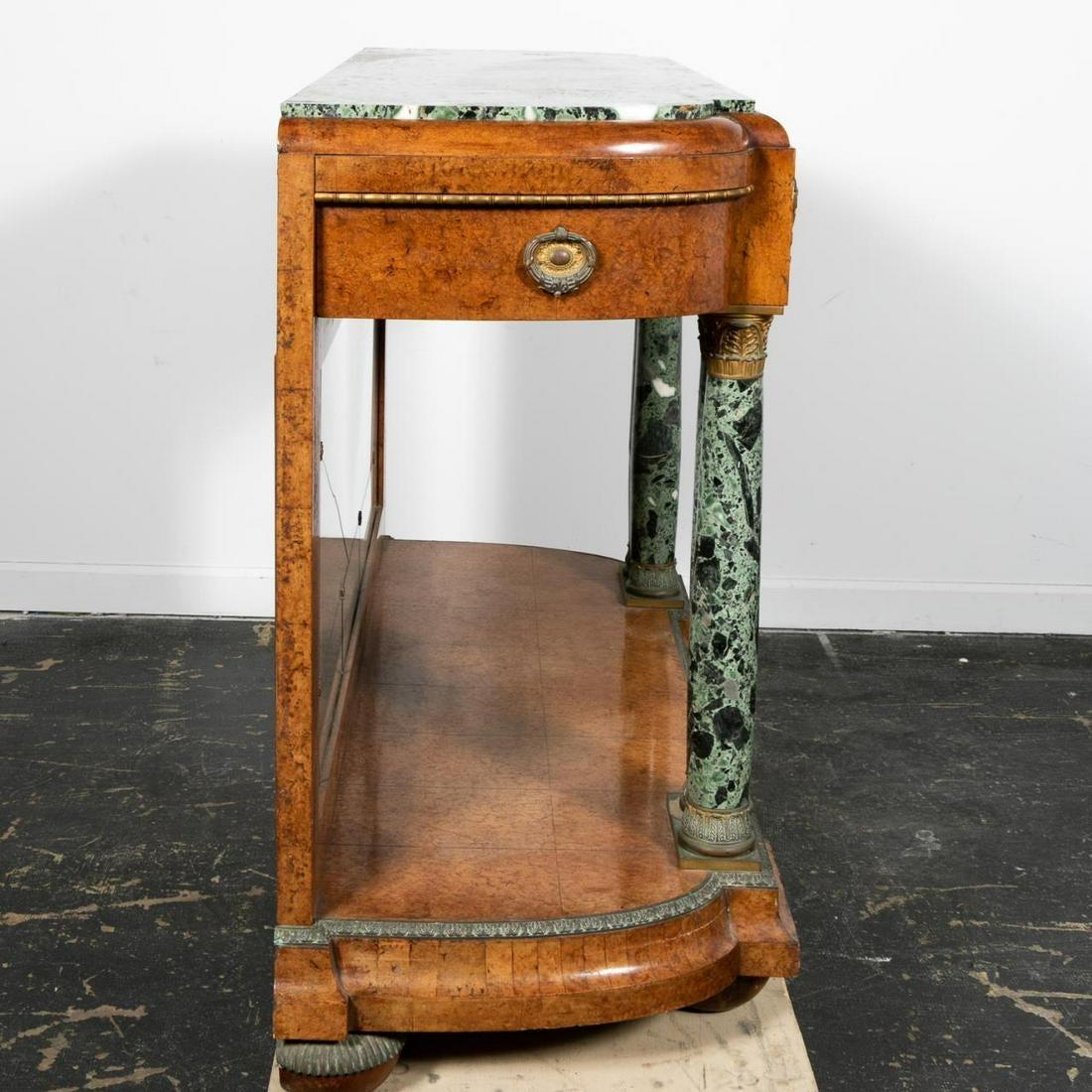 Empire Style Green Marble-Top Console Table 1