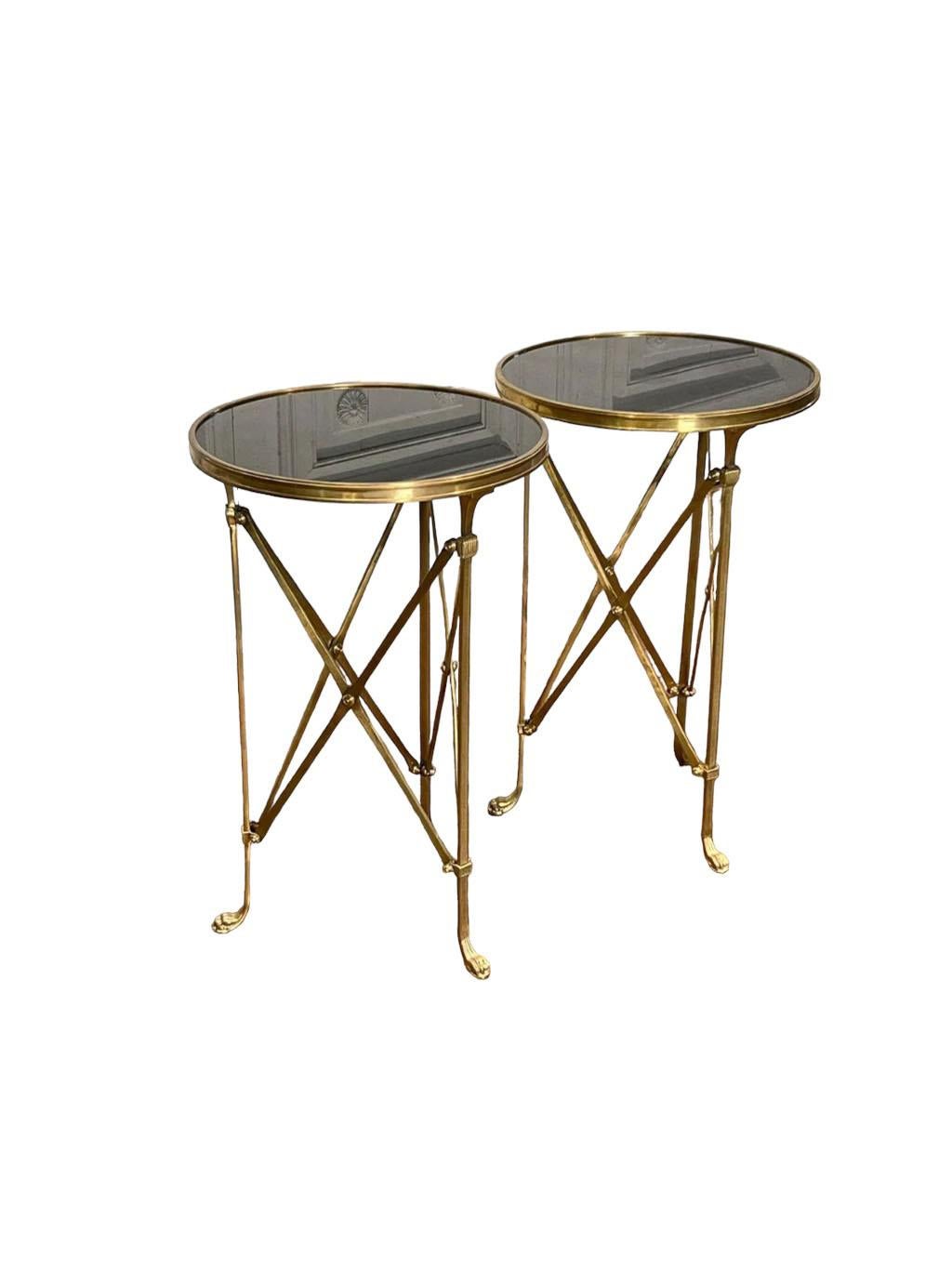 Contemporary Empire Style Gueridon Tables  For Sale
