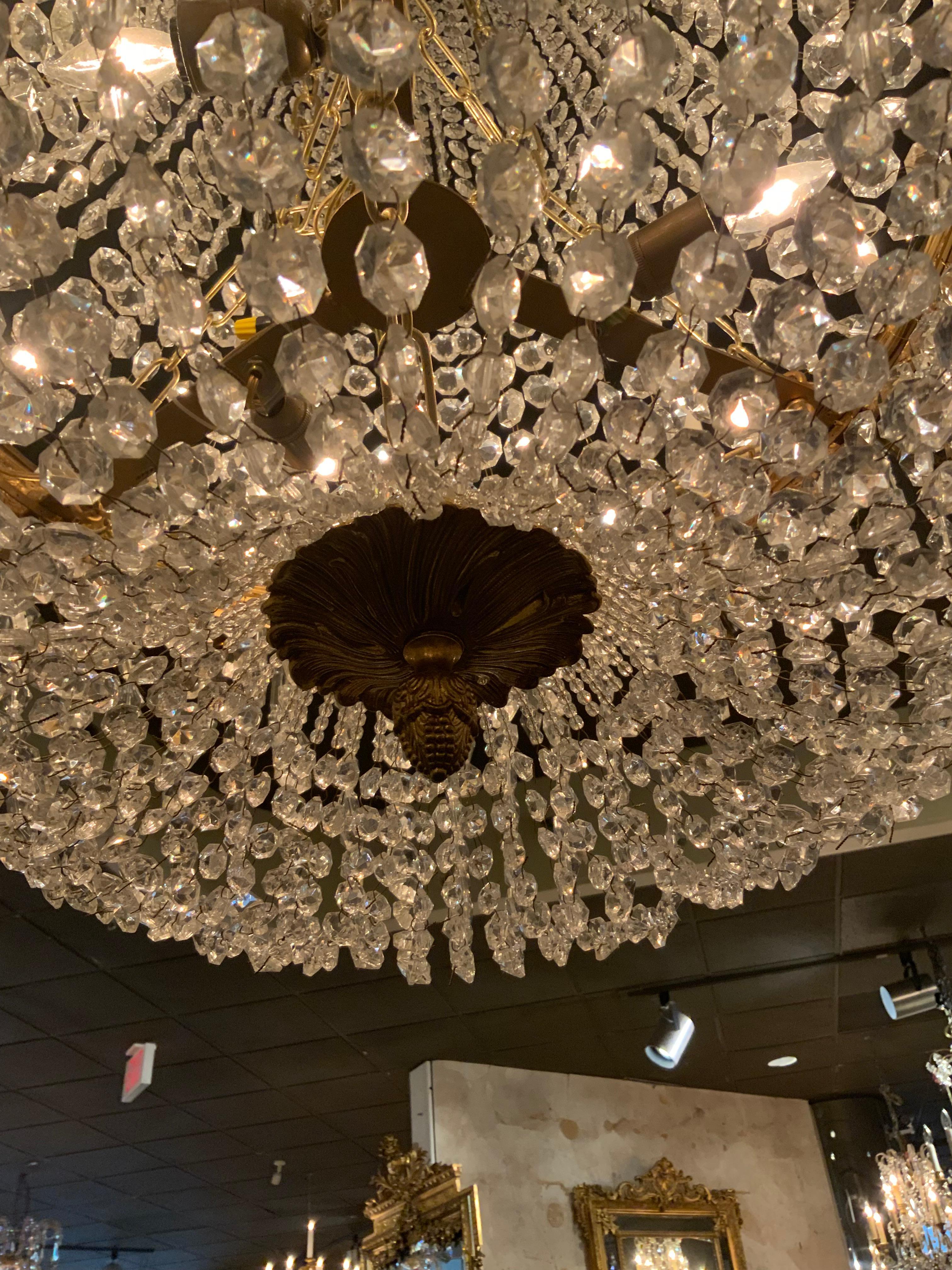 XX secolo Lampadario grande in stile impero in vendita