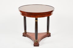 Tavolino in stile impero in mogano ed ebanizzato