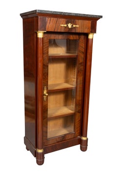 Empire Style Mahogany Bookcase