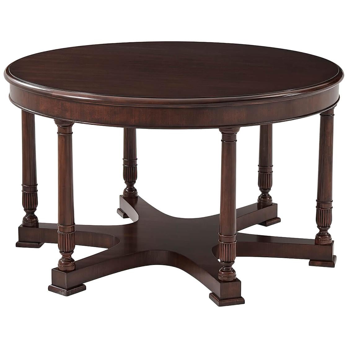 Empire Style Mahogany Center Table