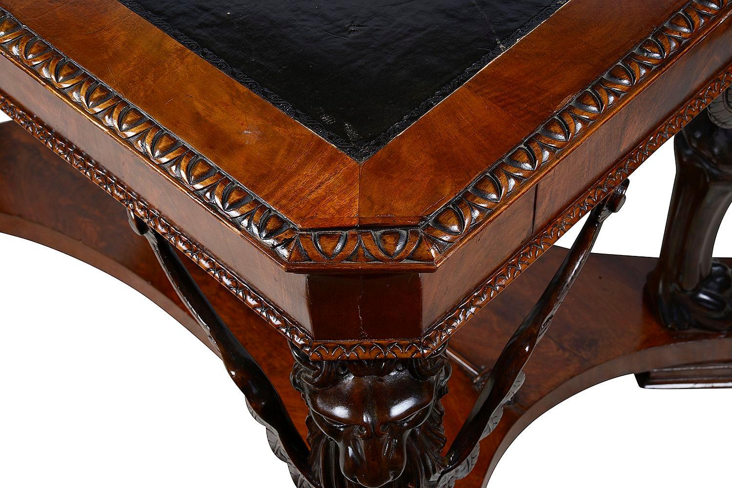 Empire style Mahogany centre table, circa 1880 For Sale 1