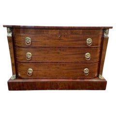 Empire-Style Mahogany Commode, "Return From Egypt" Style, 19th Century