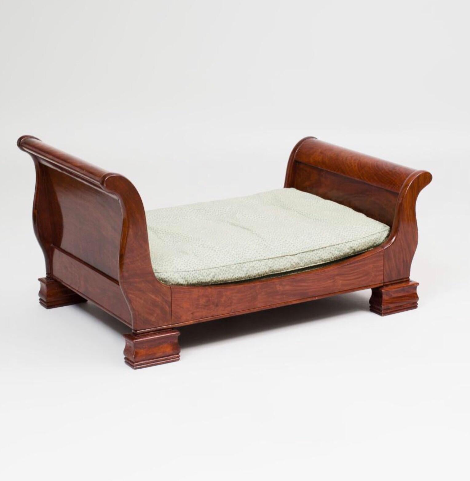 French Empire Style Mahogany Dog’s Bed For Sale